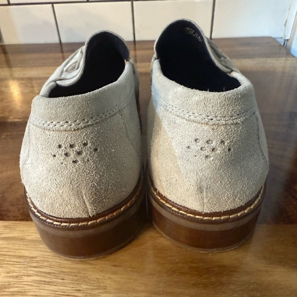 Cole Haan Pinch Men\'s Suede Tassel Loafers Gray 12D